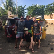 Tuk Tuk ride to El Transito Beach. Always searching for better waves